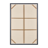 Sagebrook Home Contemporary 40x60 Abstract Handpainted Canvas, Beige 70173 Ivory/beige Polyester Canvas