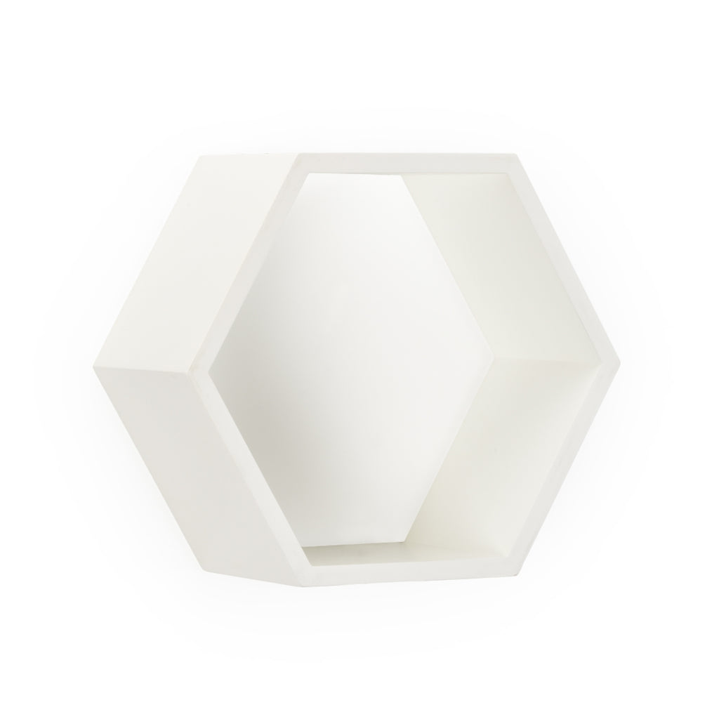 Honeycomb Wall Box - White