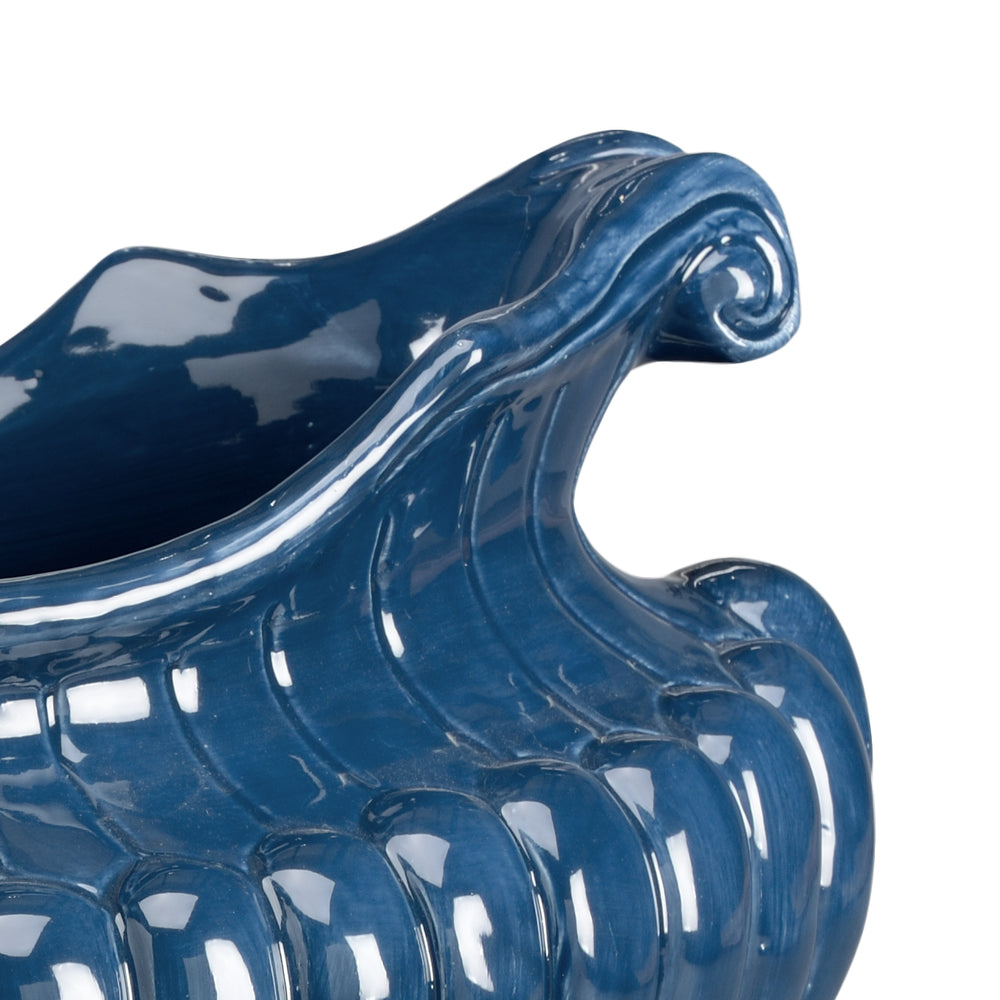 Oval Pot - Blue