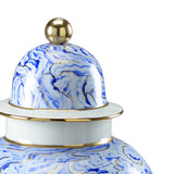 Marbleized Covered Urn (Lg)