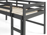 Lara Transitional Loft Bed Gray Finish 38255-ACME