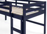 Lara Transitional Loft Bed Navy Blue Finish 38260-ACME