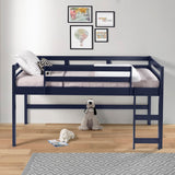 Lara Transitional Loft Bed Navy Blue Finish 38260-ACME