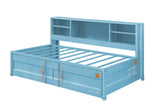 Cargo Contemporary Storage Daybed & Trundle ( Size) Aqua Finish 38265-ACME