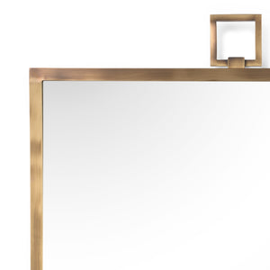 Square Mirror - Brass