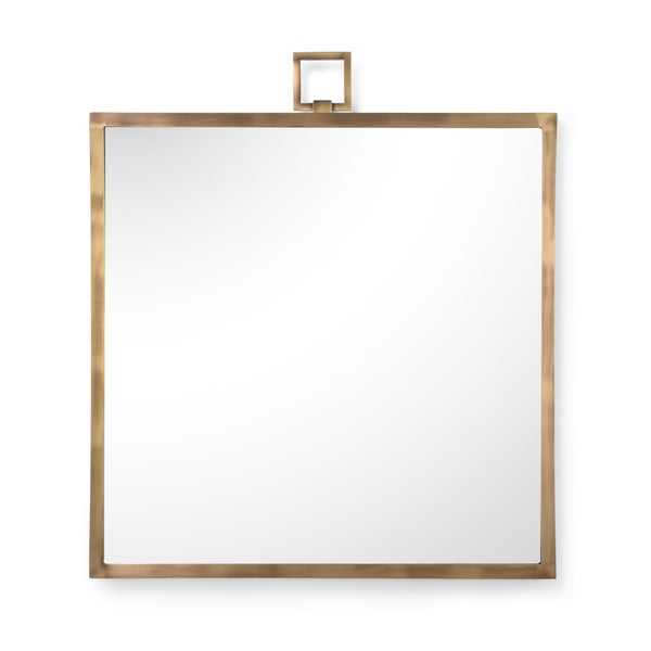 Square Mirror - Brass