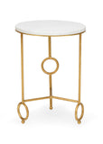 Yonkers Side Table - Marble