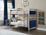 Varian Contemporary Twin/Twin Bunk Bed Blue Velvet(#CC) 38330-ACME