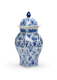 Blue And White Covered Vase