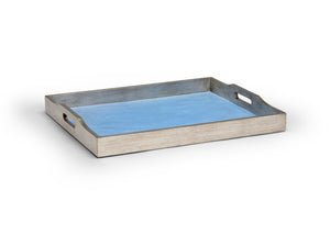 Large Blue Shagreen Tray