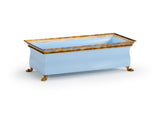 French Tole Planter - Blue
