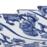 Blue And White Leaf Tray