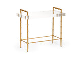 Acrylic Bamboo Side Table