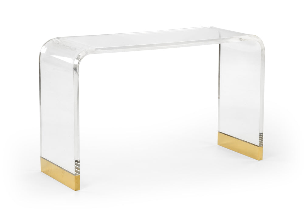 Acrylic Waterfall Console