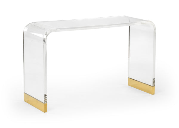 Acrylic Waterfall Console