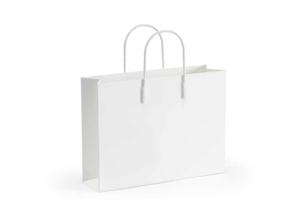 White Chic Tote Magazine Rack