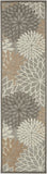 2’ x 6’ Natural and Gray Indoor Outdoor Runner Rug