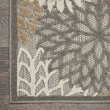 2’ x 6’ Natural and Gray Indoor Outdoor Runner Rug