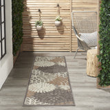 2’ x 6’ Natural and Gray Indoor Outdoor Runner Rug