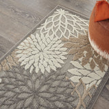 3’ x 4’ Natural and Gray Indoor Outdoor Area Rug