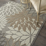 4’ x 6’ Natural and Gray Indoor Outdoor Area Rug