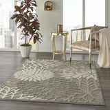 4’ x 6’ Natural and Gray Indoor Outdoor Area Rug