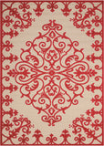 5’ x 8’ Red Medallion Indoor Outdoor