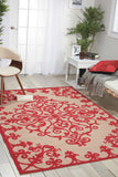 5’ x 8’ Red Medallion Indoor Outdoor