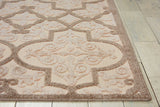 8’ x 11’ Cream and Beige Trellis Indoor Outdoor