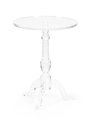 Acrylic Pedestal Side Table