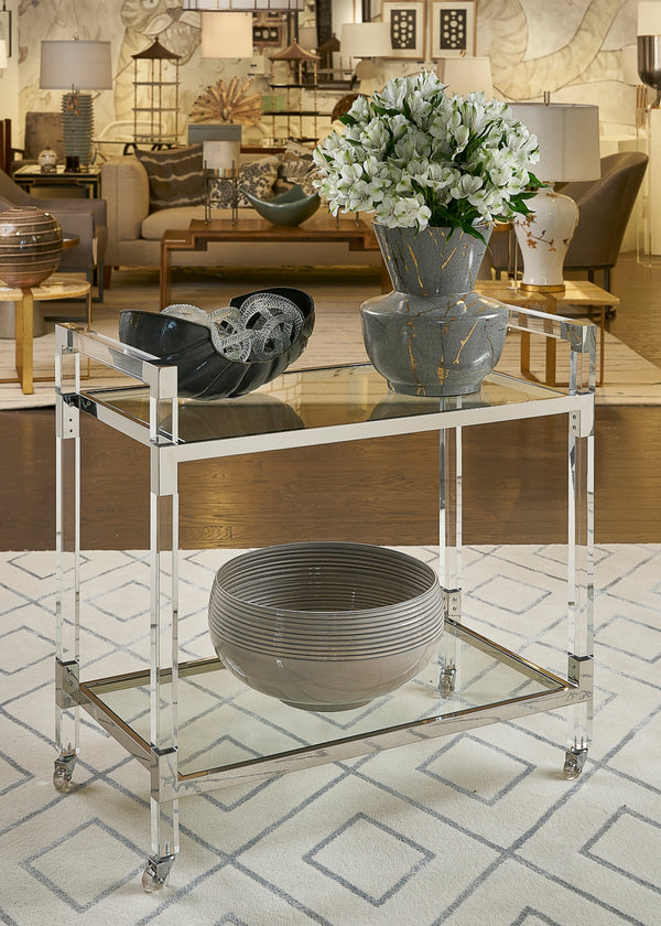 Acrylic Bar Cart