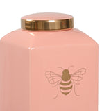 Bee Kind Ginger Jar - Coral