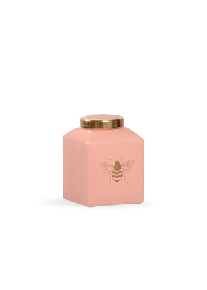 Bee Kind Ginger Jar - Coral