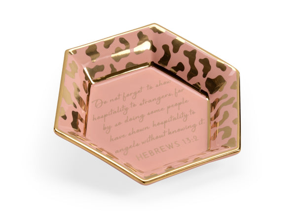 Honeycomb Jungle Verse Plate - Inspirational Ceramic Art with Striking Jungle Design for Decor