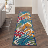 2’x 12’ Multicolored Leaves Indoor Outdoor Runner