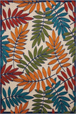 5’x 8’ Multicolored Leaves Indoor Outdoor