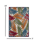 7’x 10’ Multicolored Leaves Indoor Outdoor