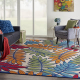 7’x 10’ Multicolored Leaves Indoor Outdoor