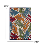 8’x 11’ Multicolored Leaves Indoor Outdoor