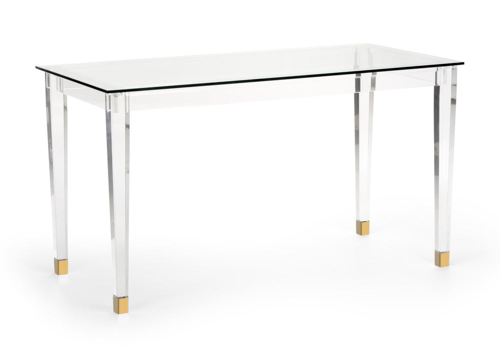 Chelsea House Acrylic Denver Desk Brass