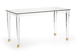 Chelsea House Acrylic Denver Desk Brass