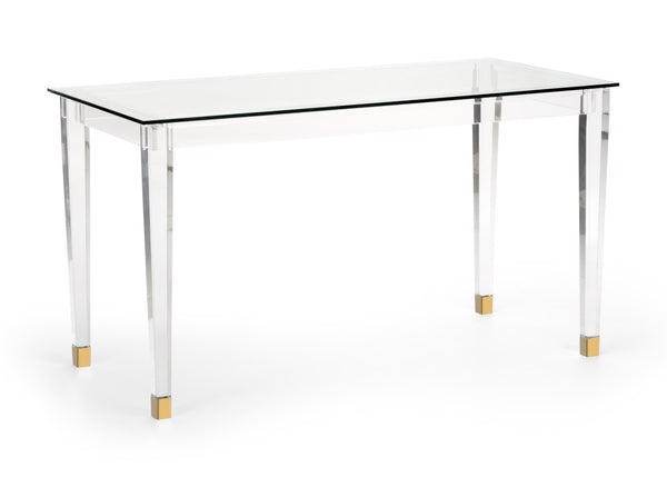 Chelsea House Acrylic Denver Desk Brass