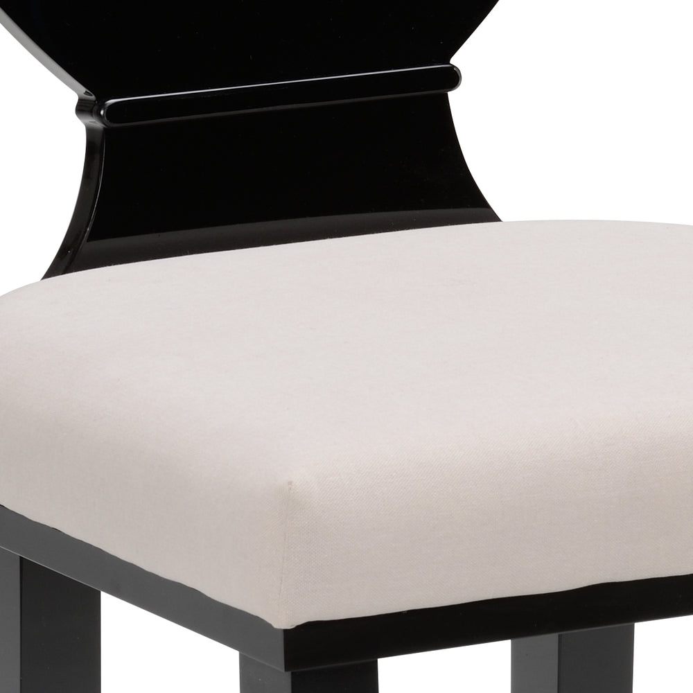 Regency Hall Chair - Elegant Black Acrylic Design for Modern Spaces, Chic Comfort & Style