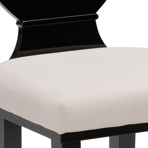 Regency Hall Chair - Elegant Black Acrylic Design for Modern Spaces, Chic Comfort & Style