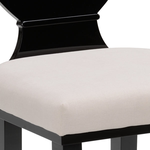 Regency Hall Chair - Elegant Black Acrylic Design for Modern Spaces, Chic Comfort & Style