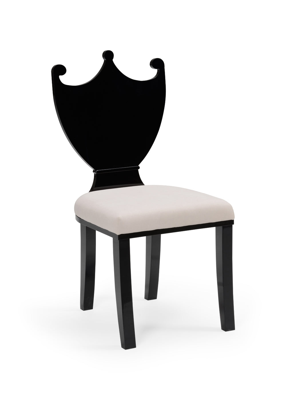 Regency Hall Chair - Elegant Black Acrylic Design for Modern Spaces, Chic Comfort & Style