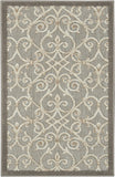 3’ x 4’ Natural and Gray Indoor Outdoor Area Rug