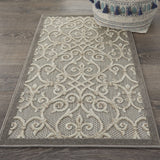 3’ x 4’ Natural and Gray Indoor Outdoor Area Rug