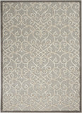 4’ x 6’ Natural and Gray Indoor Outdoor Area Rug