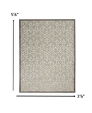 4’ x 6’ Natural and Gray Indoor Outdoor Area Rug